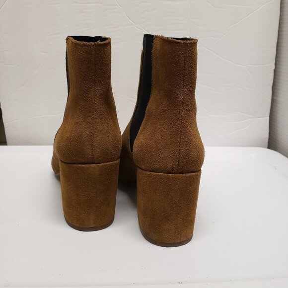 Zara Chelsea Ankle Boots sz 41 (10.5) tan Chukka booties - Picture 3 of 11